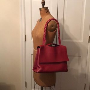 Lia Numa Italian Red Leather Bag